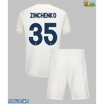 Nottingham Forest Oleksandr Zinchenko #35 Bortedraktsett Barn 2025-26 Kortermet (+ Korte bukser)